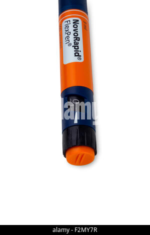 NovoRapid FlexPen Insulin Pen Spritze Stockfoto