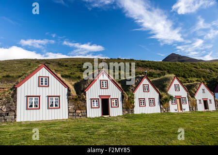 Laufás in Island Stockfoto