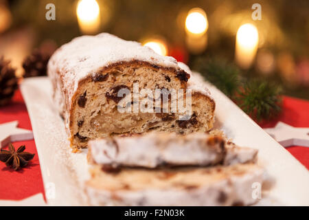 Stollen am Heiligabend Stockfoto