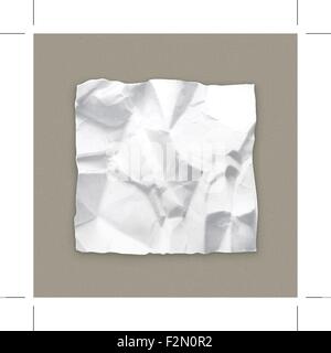Zerknittertes Papier Vektor Stock Vektor
