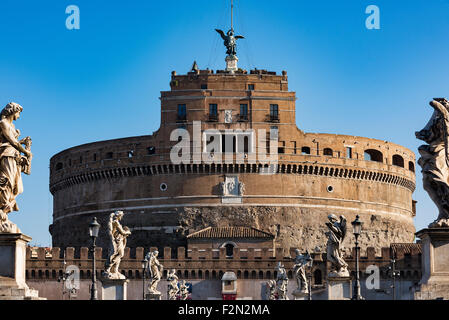 Castel Sant' Angelo, Burg des Heiligen Engels, Rom, Italien Stockfoto