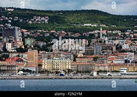 Stadtbild von Rijeka, Kroatien Stockfoto