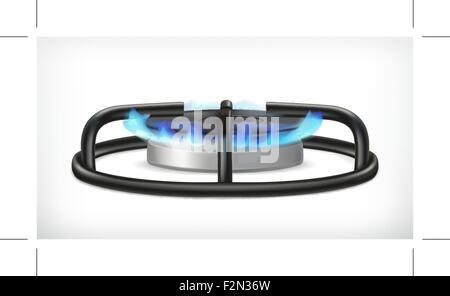 Küche Gasherd, Vector-Objekt Stock Vektor