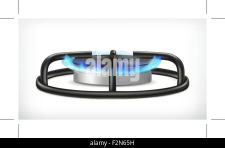 Küche Gasherd, Vector-Objekt Stock Vektor