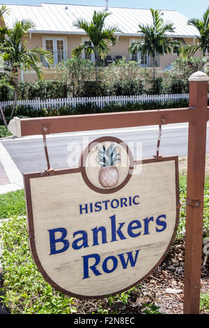 Delray Beach Florida, historische Bankers Row, Nachbarschaft, FL150414021 Stockfoto