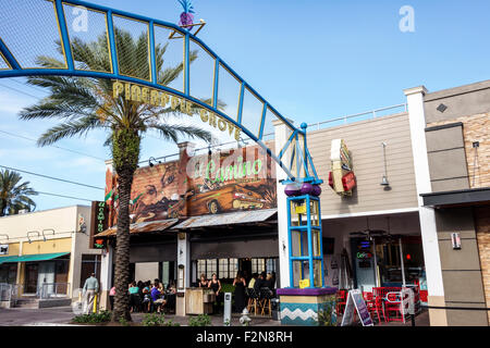 Delray Beach Florida, Pineapple Grove Arts District, 2nd Avenue, El Camino, Restaurant Restaurants Essen Essen Essen Café Cafés, Bar Lounge Pub, Front, Eingang, FL Stockfoto