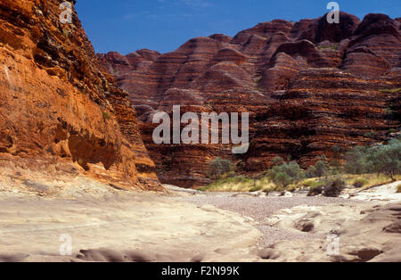 PICANNINY SCHLUCHT IN DEN PURNULULU NATIONAL PARK, KIMBERLEYS, WESTAUSTRALIEN Stockfoto