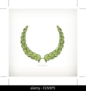 Laurel Wreath, grüne Vektor Stock Vektor