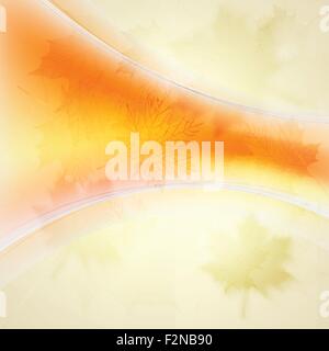 Abstrakte hell orange wellig Herbst Hintergrund. Vektor-design Stock Vektor