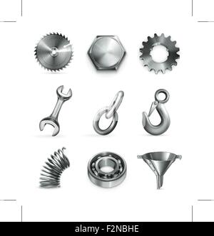 Industrie, Vektor-Icons set Stock Vektor