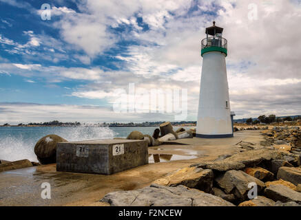 Leuchtturm Walton Santa Cruz in Kalifornien Stockfoto