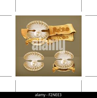 Pearl, Vektor icon Stock Vektor