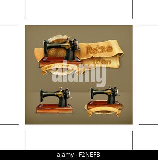 Nähmaschine, Vektor icon Stock Vektor