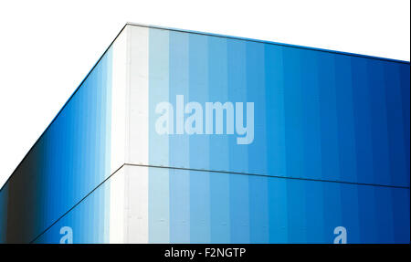Architektonisches Detail Modern Blue-Glas-Gebäude Stockfoto