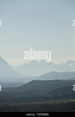 Gebirge in abgelegenen Athabasca Tal, Vancouver, Britisch-Kolumbien Stockfoto