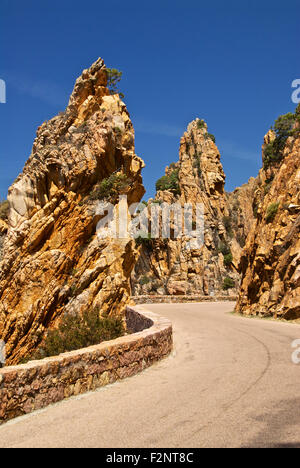 Les Calanques-Straße Stockfoto