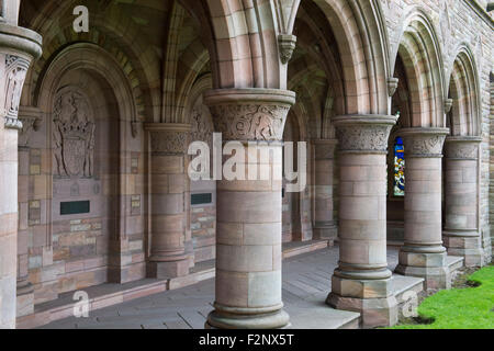 Die Roxburghe Memorial Kreuzgang. Kelso Abbey. Schottland Stockfoto
