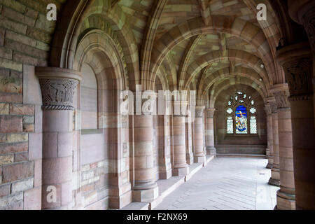 Die Roxburghe Memorial Kreuzgang. Kelso Abbey. Schottland Stockfoto