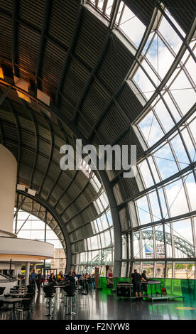 Im Inneren des Gebäudes der Sage Gateshead, Foster und Partner 2004.  Kai Gateshead, Tyne and Wear, England, UK Stockfoto