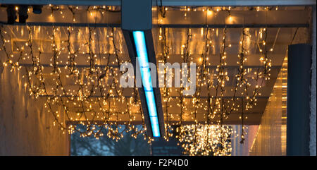 Glühlampen und LED-Beleuchtung Stockfoto