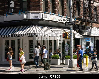 durch Chloe veganes Restaurant, Greenwich Village, New York, USA Stockfoto