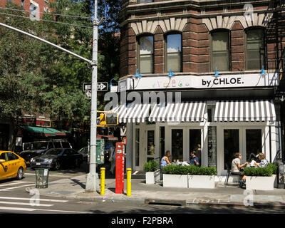 durch Chloe veganes Restaurant, Greenwich Village, New York, USA Stockfoto