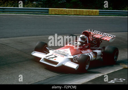 Howden Ganley in seinem BRM-1973 Stockfoto