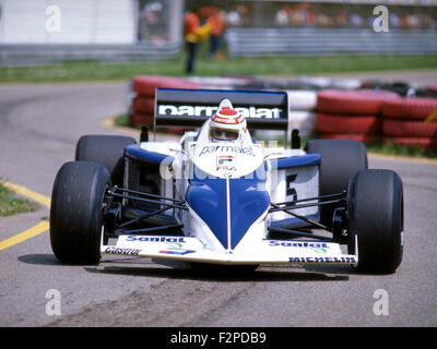 Nelson Piquet in einem Brabham BT53 im sanmarino GP 1983 Stockfoto