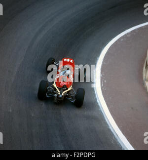 Lorenzo Bandini in einem Ferrari 246 beendete 2. Platz in der Monaco GP 22 kann 1966 Stockfoto