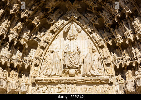 Die Kathedrale Saint-Etienne d Auxerre, Auxerre, Yonne, Burgund, Frankreich Stockfoto