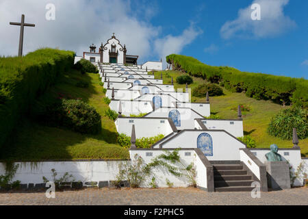 Our Lady of Peace Kapelle (Ermida de Nossa Senhora da Paz), in Vila Franca do Campo. Insel Sao Miguel, Azoren, Portugal Stockfoto