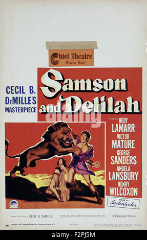 Samson und Delilah (1949) - Film-Poster Stockfoto