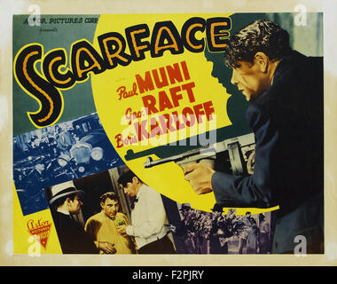 Scarface (1932) - Film-Poster Stockfoto