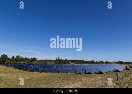 Foto von einer Solaranlage in Dänemark. Stockfoto