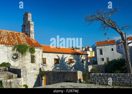 Straßen der Altstadt. Budva, Montenegro, Balkan Stockfoto