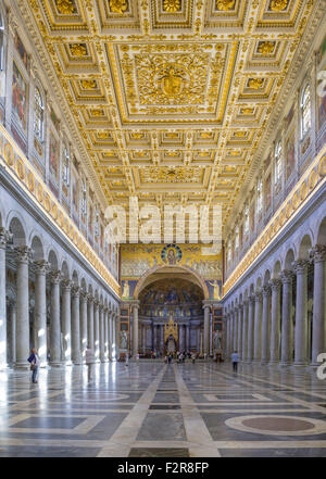 Basilika St. Paul vor den Mauern Papale San Paolo fuori le Mura, Rom, Latium, Italien Stockfoto