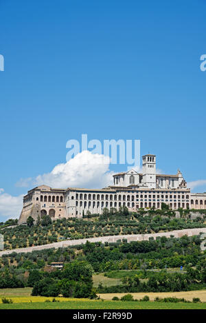 Basilica di San Francesco Lucini, Assisi, Basilika Provinz Perugia, Umbrien, Italien Stockfoto