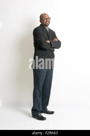 Porträt eines glücklichen arabischen Geschäftsmann, biracial Geschäftsmann Stockfoto