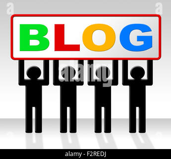 Blog Web Vertretung Suche Www und Net Stockfoto