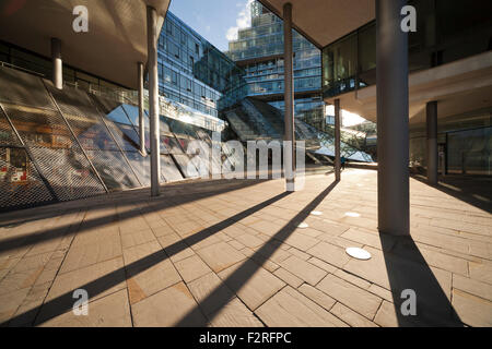 Modernen Hauptsitz Bank NORD/LB, entworfen von Behnisch Architekten in Hannover, Niedersachsen, Deutschland Stockfoto