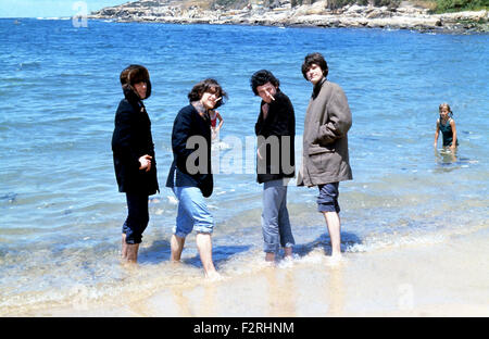DIE Knicke UK-pop-Gruppe in Australien während ihrer 1965 "Big Show" tour Stockfoto