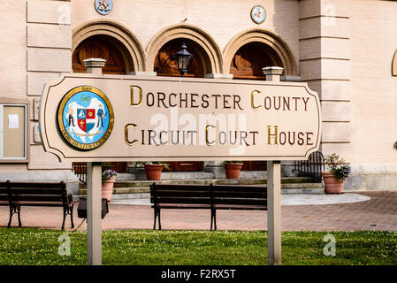 Dorchester County Courthouse, 206 High Street, Cambridge, Maryland Stockfoto