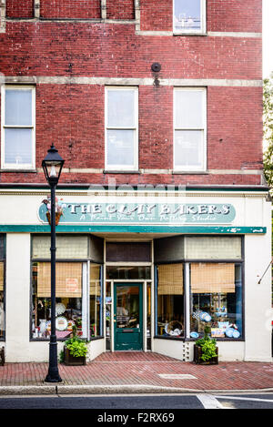 Die Clay-Bäcker, 1 South Washington Street, Easton, Maryland Stockfoto