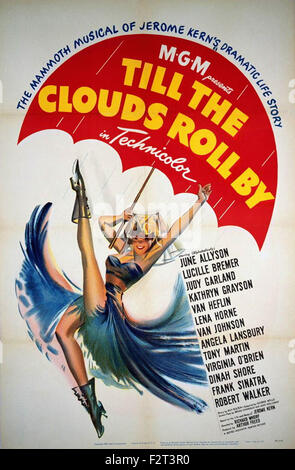 Till the Clouds By - Filmplakat Roll Stockfoto