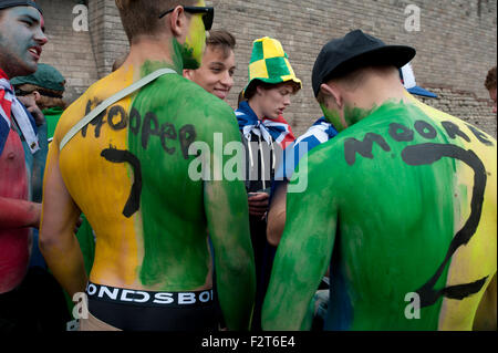 Cardiff, Wales, UK. 23. September 2015. Wales, Australiaversus Fuji in Cardiff Millennium Stadium während der WM. Bildnachweis: roger tiley/Alamy Live-Nachrichten Stockfoto