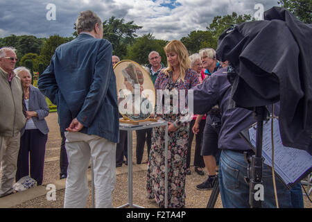 Der BBCs "Antiques Roadshow" in Trentham Gardens, Stoke on Trent, Staffordshire, England. Stockfoto