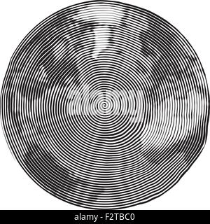 Guilloche-Vektor-Illustration von Amerika Europa Afrika Uzumaki Stile Stock Vektor