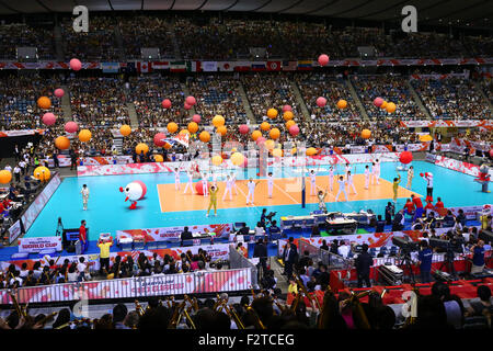 Tokio, Japan. 23. Sep, 2015. Allgemeine Ansicht Volleyball: FIVB Men es World Cup 2015 zwischen Japan - Russland am 1. Yoyogi-Gymnasium in Tokio, Japan. Foto von Shingo Ito/AFLO SPORT) Stockfoto