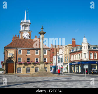Stockton auf Tees Rathaus und renovierten High Street. England, UK Stockfoto