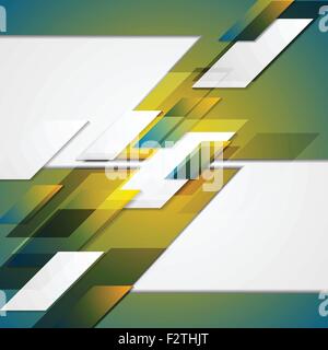 Hi-Tech blau gelb geometrischen Hintergrund. Vektor-design Stock Vektor